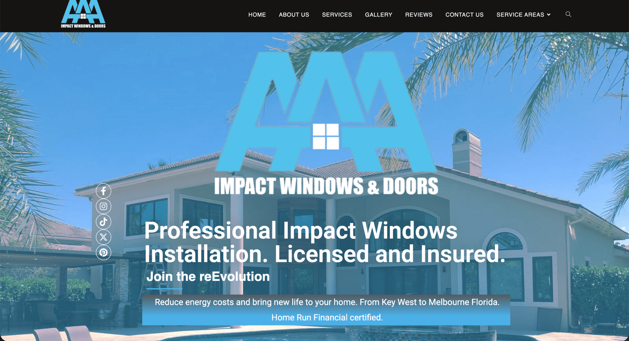 AAA Impact Windows Original Website