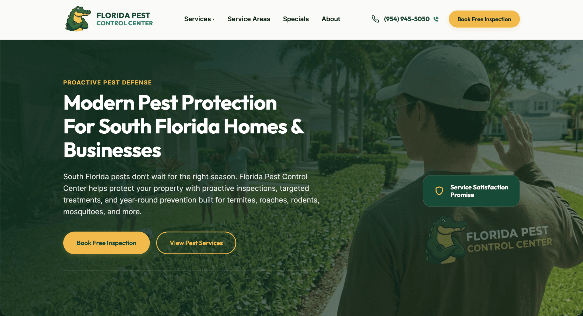 Florida Pest Control Center Zeus Media Redesign