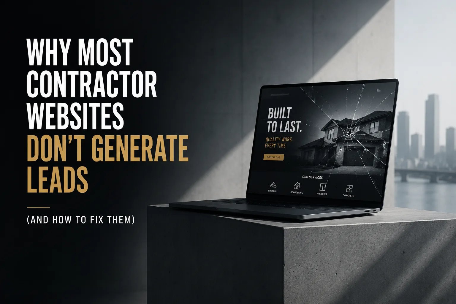 Why Most Contractor Websites Don't Generate Leads (And How to Fix Them)