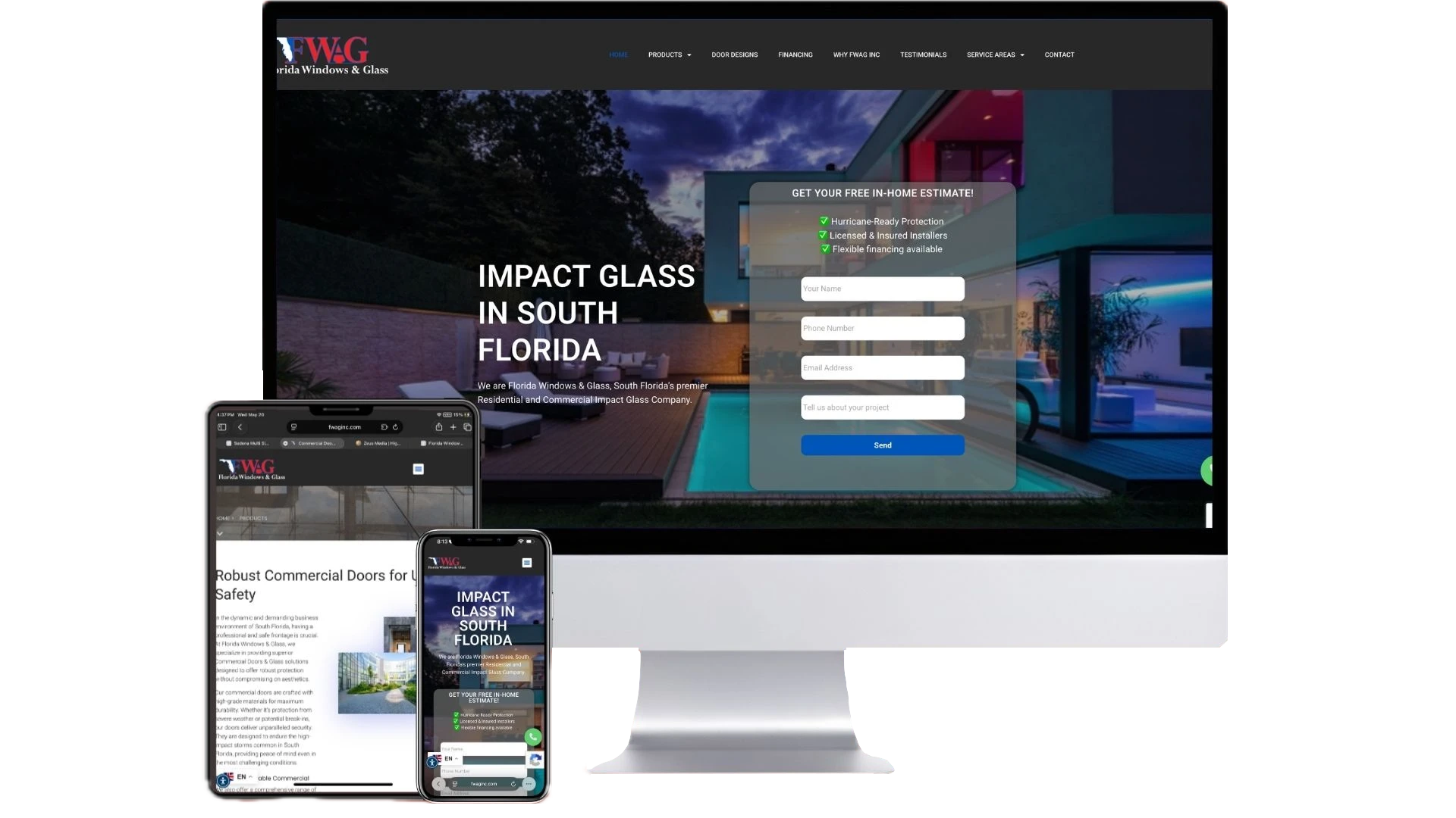 FWAG Before Old Website Design